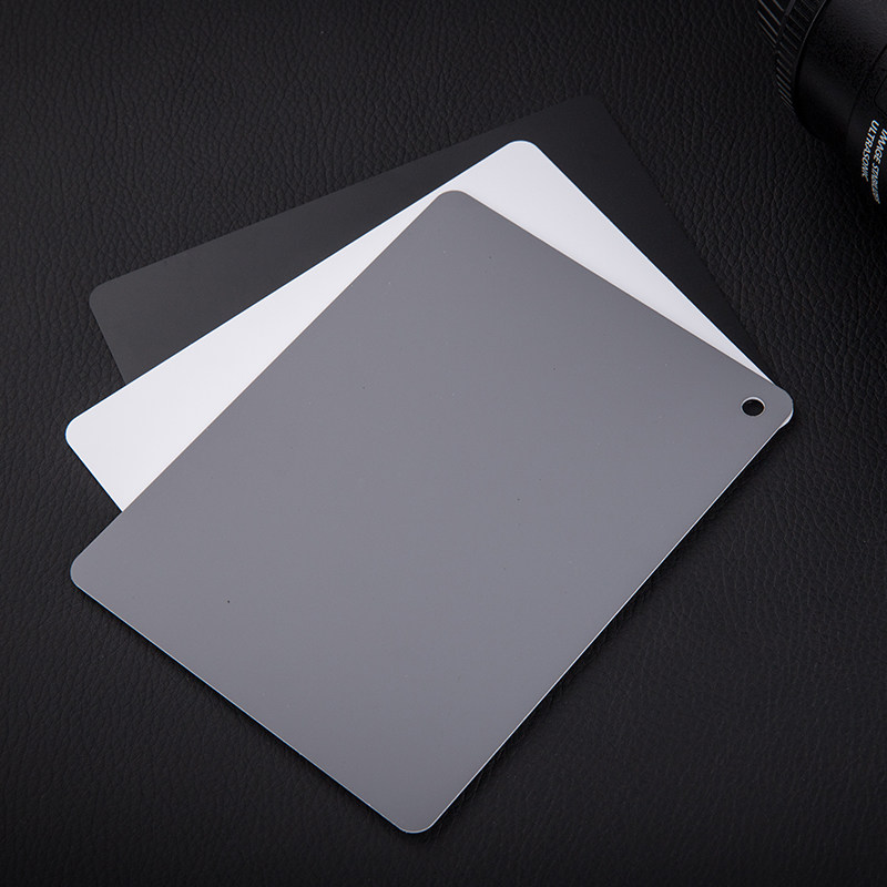 jjc18度灰卡摄影用18灰卡手动白平衡卡测光卡中号灰板防水