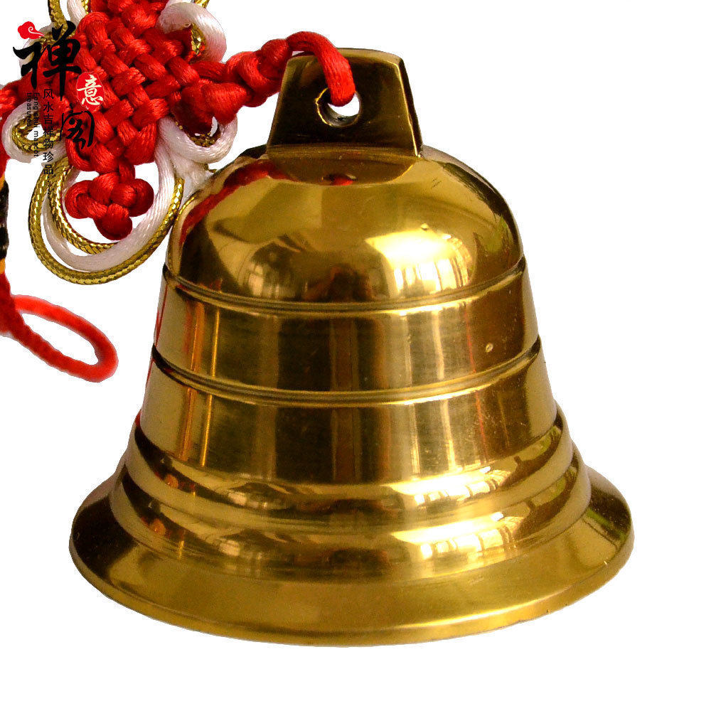 禅意阁纯铜铃铛风铃铜钟挂件护平安家居工艺品室内摆件