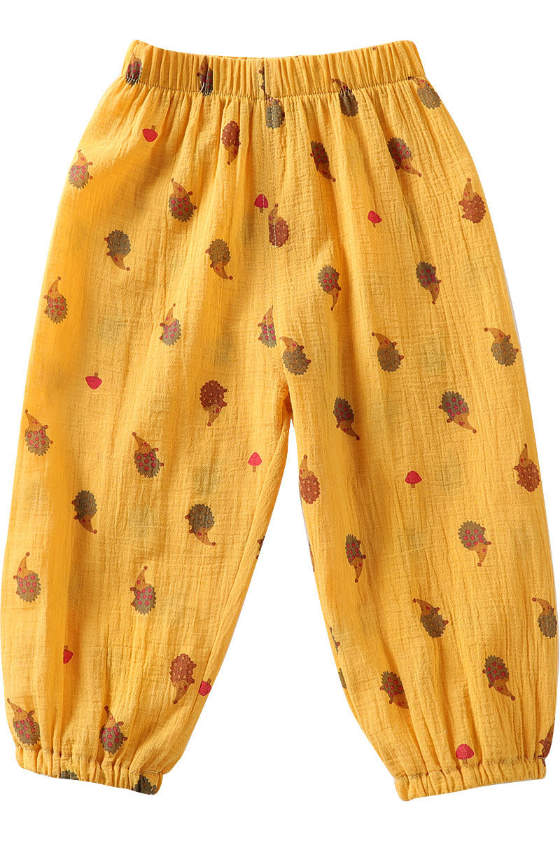 kmicashmre夏季薄款婴儿灯笼裤儿童春秋宝宝防蚊裤男女童运动睡裤