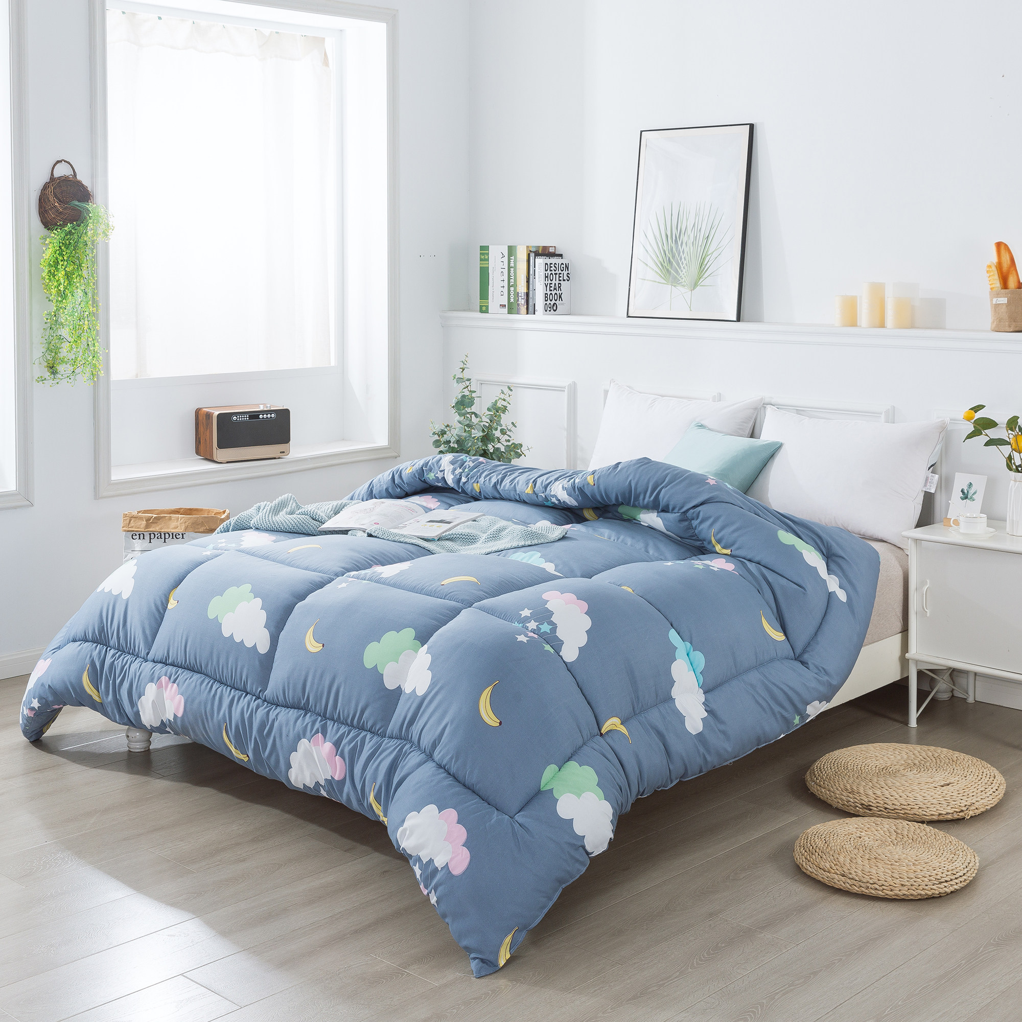 被子全棉加厚保暖学生宿舍单人床1.5米双人1.8m化纤被