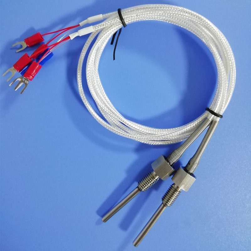 温度传感器pt100pt1000电阻管壳m8螺纹制冷散热热电阻