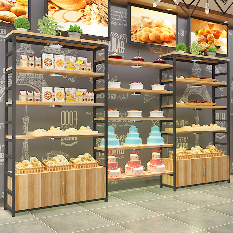 面包展示柜小型商用烘焙蛋糕糕点展示架边柜陈列柜