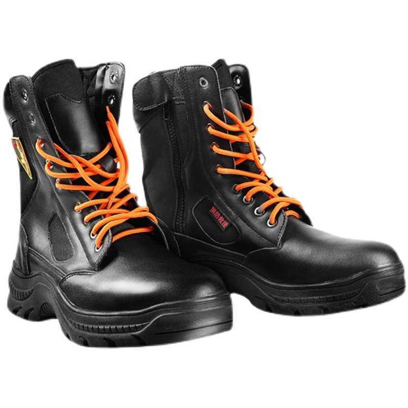 消防17款统型抢险救援靴钢包头穿刺战斗消防员消防靴