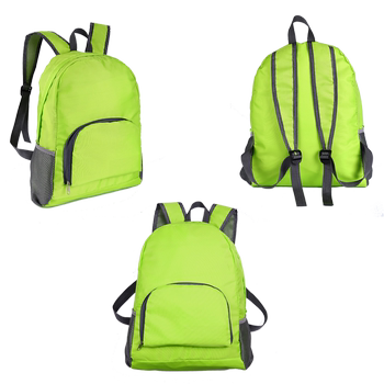 Customized logo folding backpack fitness travel advertising printed logo travel agency group event promotional gifts
