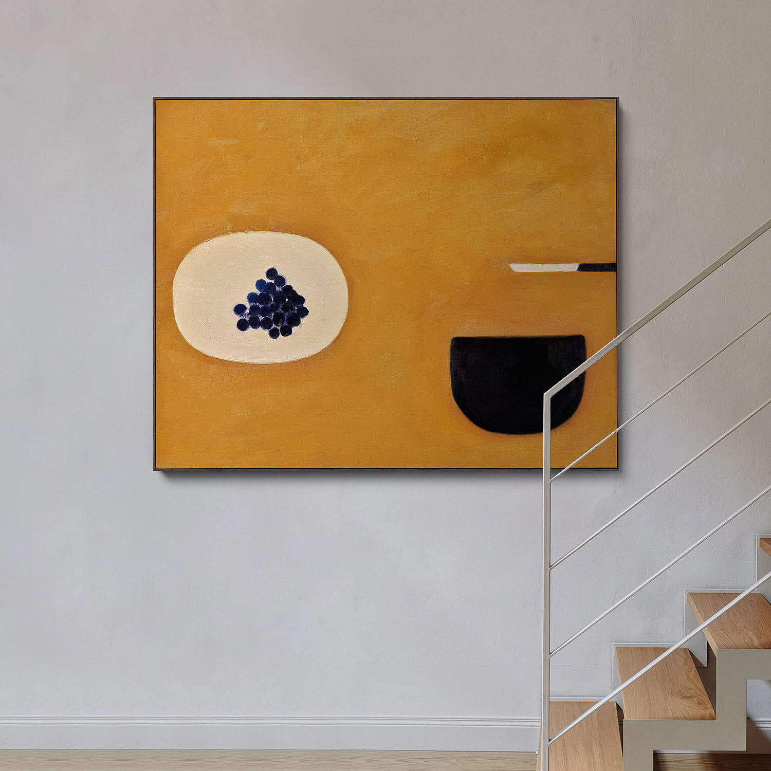 现代静物抽象艺术装饰画工作室过道背景墙壁画客厅现代装饰画