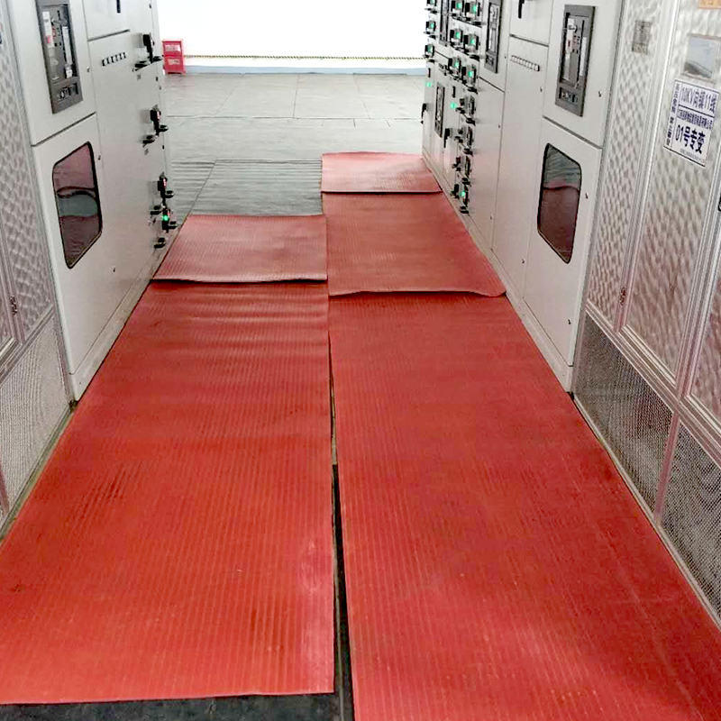 高压绝缘垫配电房专用绝缘板减震橡胶垫10kv红黑绿缓冲防尘橡胶皮