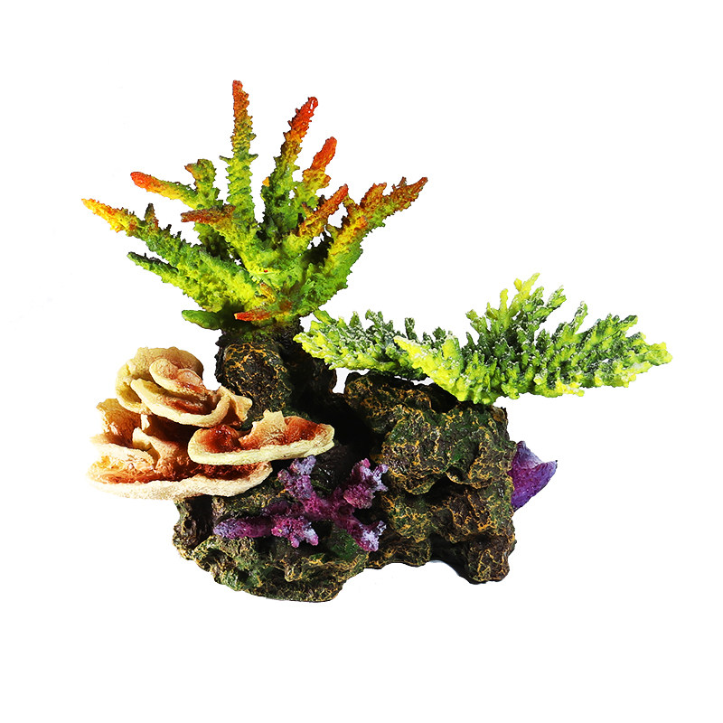 鱼缸假山珊瑚造景水族箱仿真海水装饰贝壳水草造景