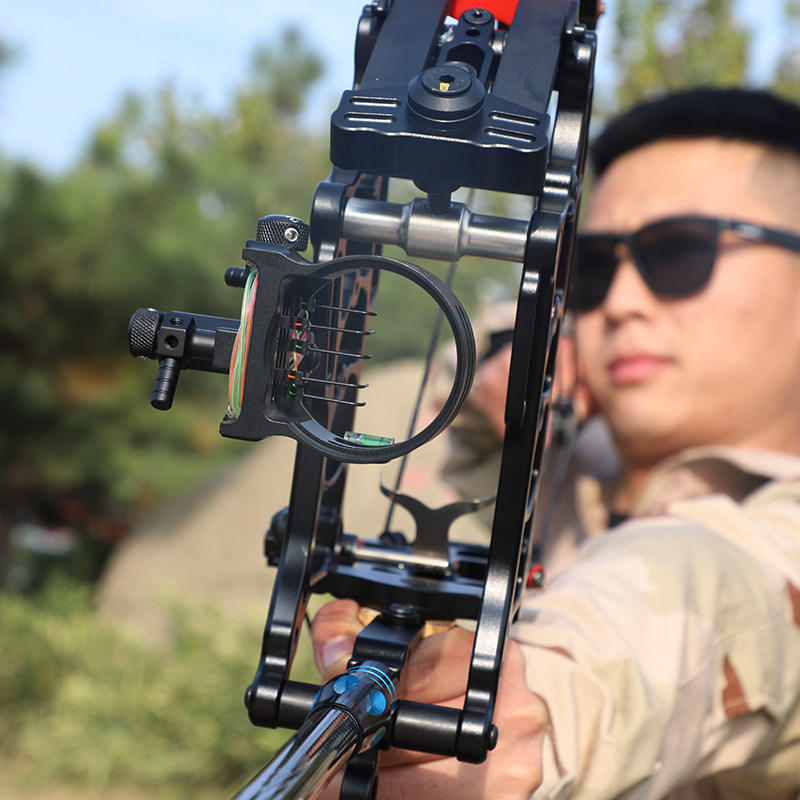 弓箭钢珠弓两用复合弓射击运动户外恶棍短轴距弓箭套装合金猎弓枪