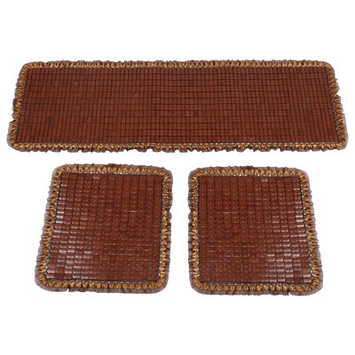 汽车坐垫竹垫单片夏季通用凉席三件套后排麻将竹子竹片椅座垫凉垫