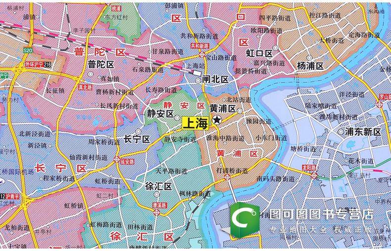 2019新版上海市地图挂图 1.