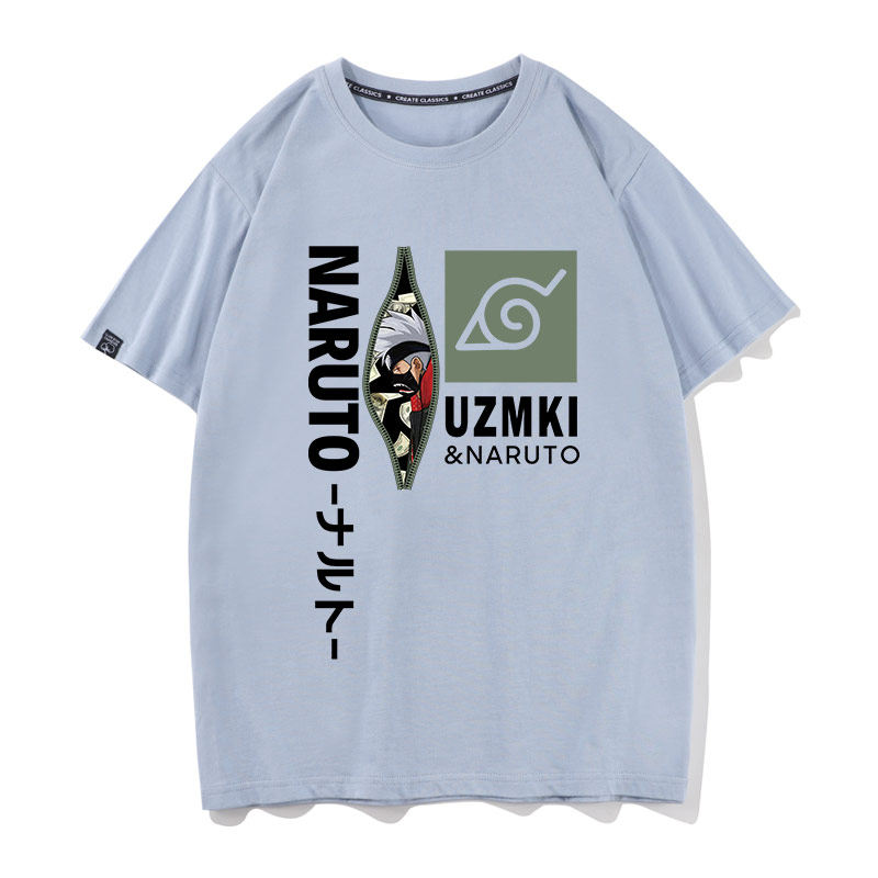 豆小萌动漫周边火影忍者联名漫画卡卡卡卡西西宇智波鸣人动漫t恤