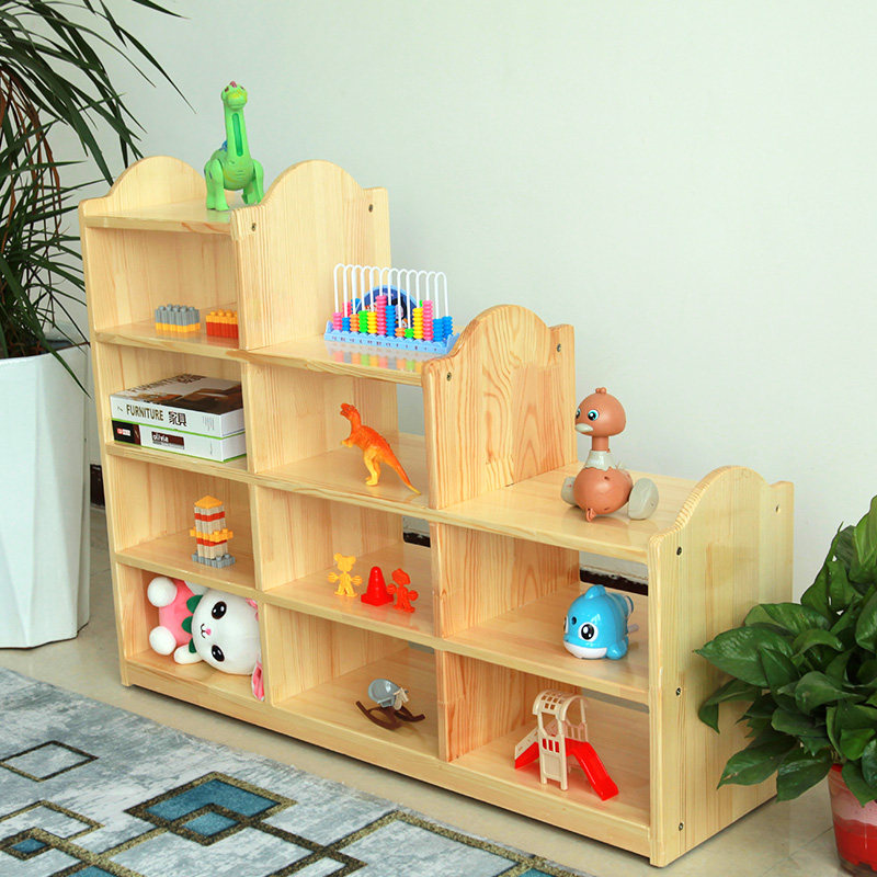 幼儿园书包柜子实木玩具收纳架区角储组合柜儿童儿童储物架