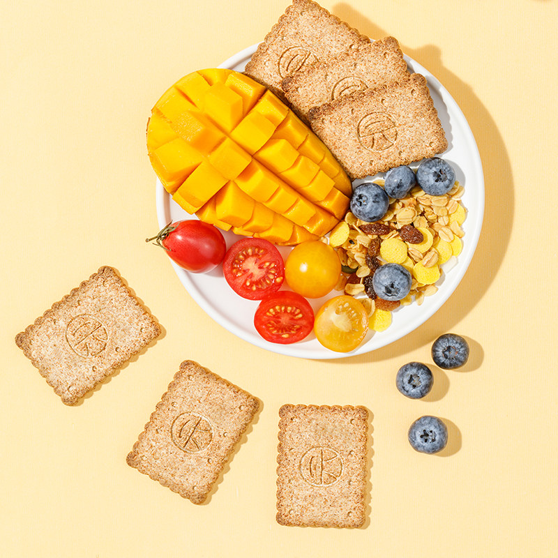 碧翠园低gi代餐饼干全麦饱腹无糖精0孕妇脂肪燕麦压缩粗粮零食品