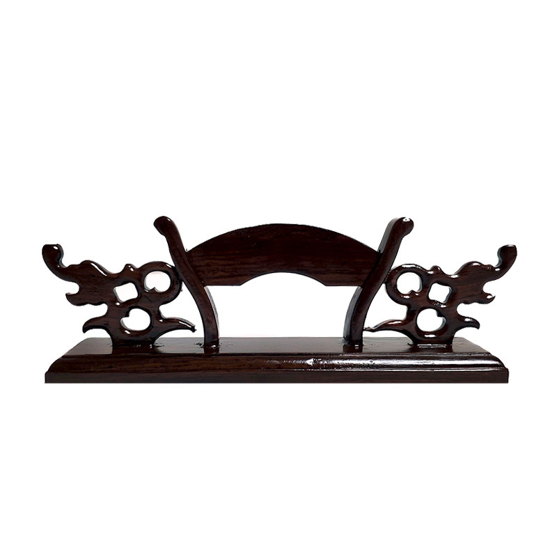 扇架扇原木黑梓紫光檀木扇座折扇支架文玩扇子扇子