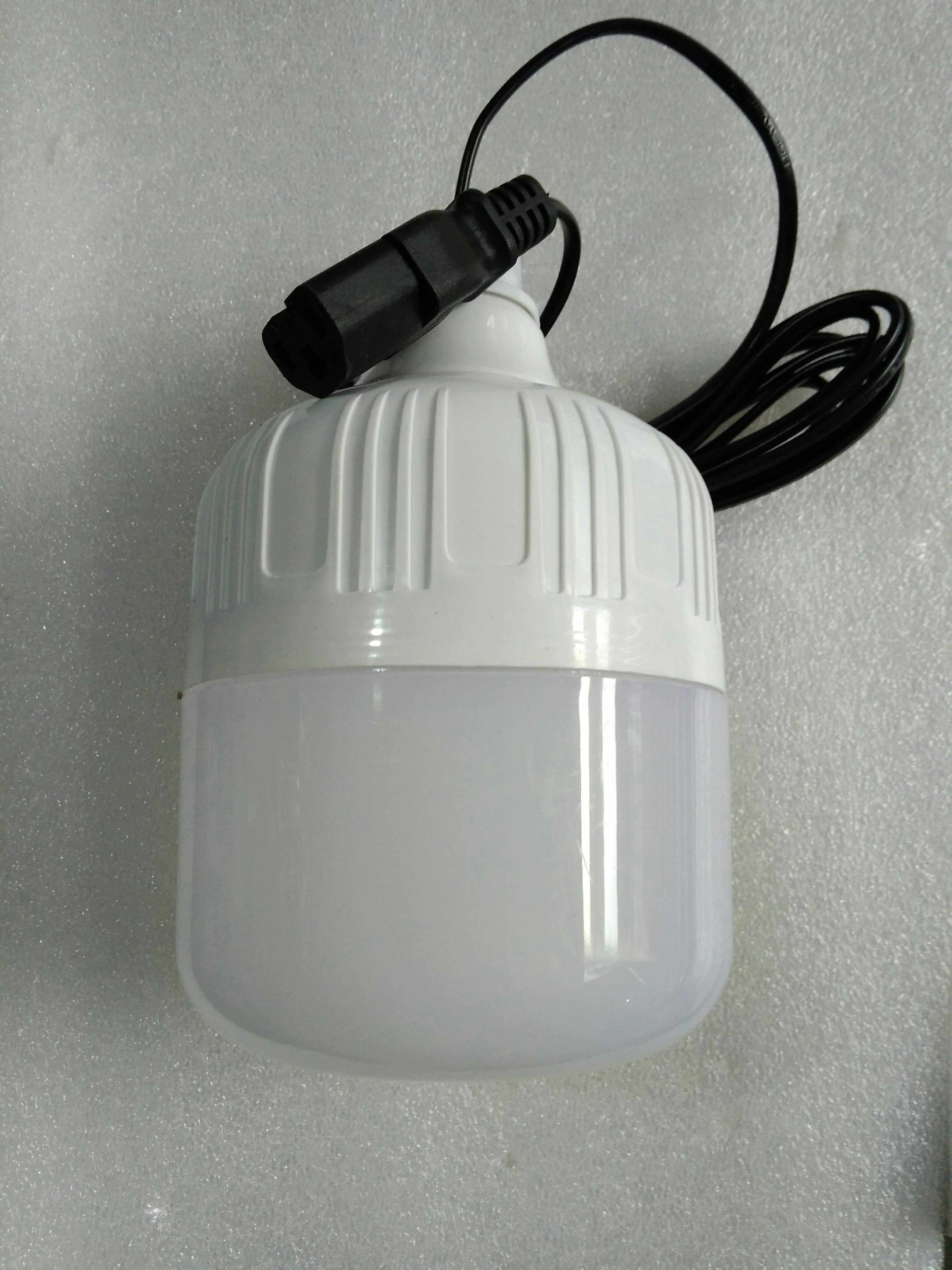 电动车摆地摊12v48v85v节能灯摆摊电瓶夜市灯带插头48v照明电筒