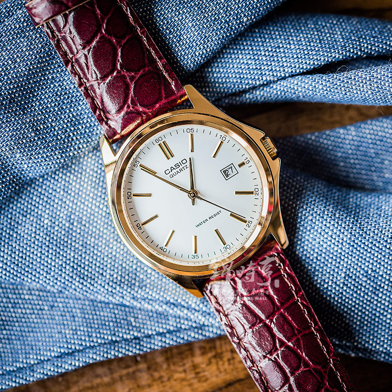 casio卡西欧手表皮带日期休闲石英男表mtp-1183q-7a 海外直邮-mc母婴