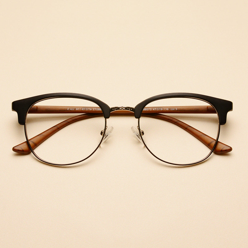 复古金属全框眼镜框架 新款潮款男女可配近视眼镜超轻防辐射眼镜