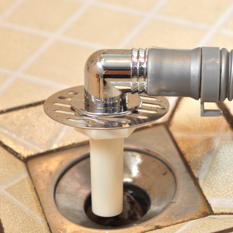 地漏洗衣机弯头下水道排水管专用接头二合一出水口防地漏