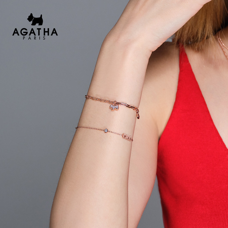 手链kissagatha瑷嘉莎系列字母小狗女士新款手链