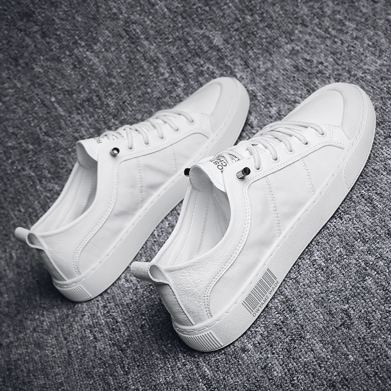 男鞋2022年新款夏季透气白鞋男士休闲冰丝帆布小白平板鞋防臭潮鞋