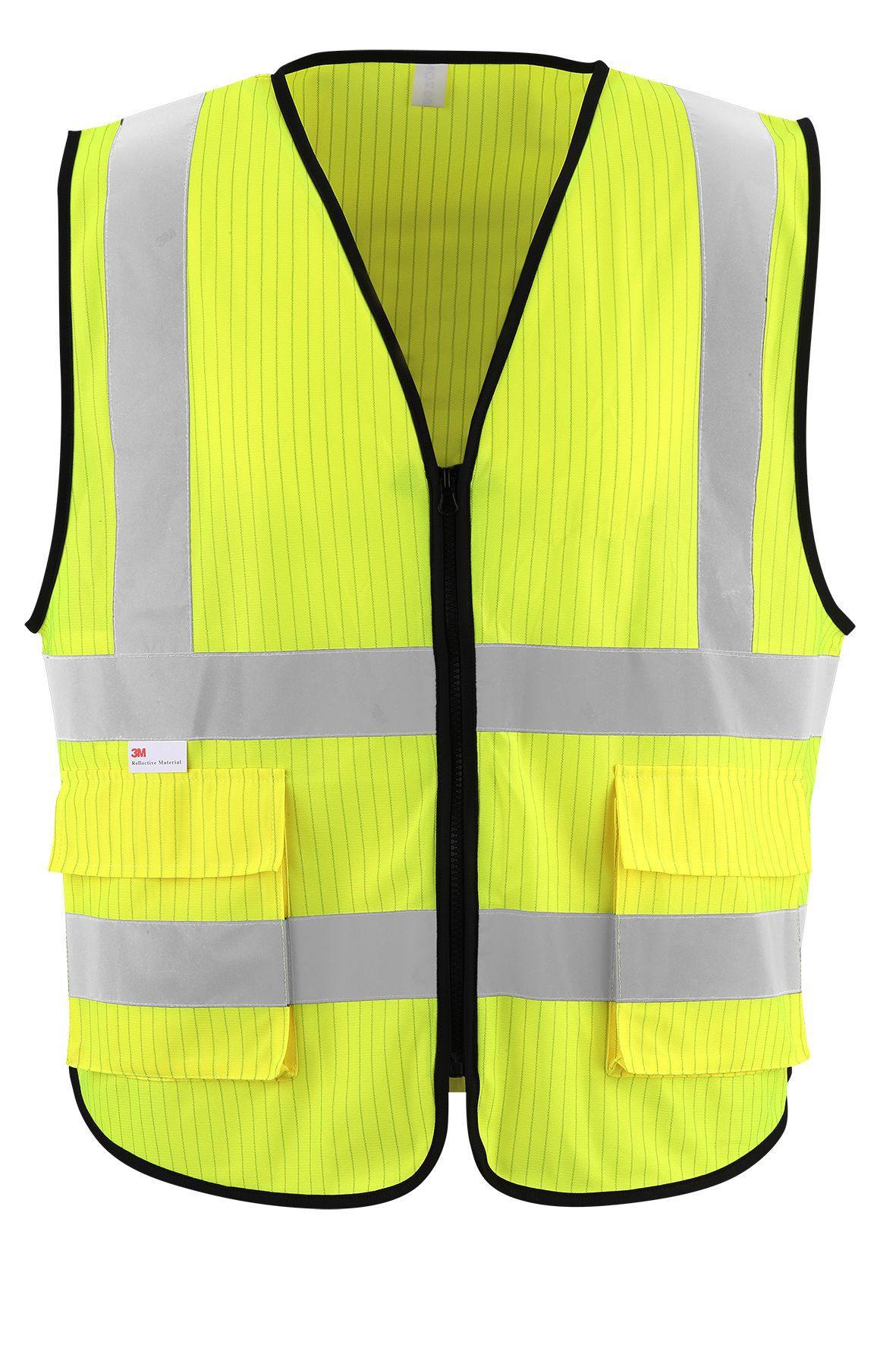 阻燃防静电定制反光背心冶金仓储运输消防施工反光安全服