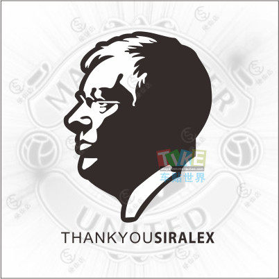 欧洲汽车装饰贴膜反光车身贴纸球星剪影红魔教父汽车装饰贴