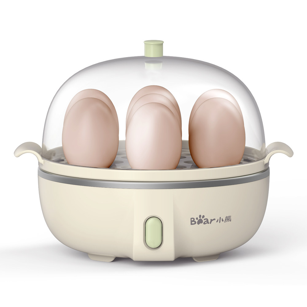 小熊煮蛋器早餐神器煮蛋机家用自动小型多功能1人双层断电蒸蛋器