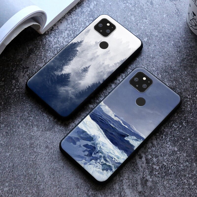 pixel5xl适用于硅胶定制冷淡ins简约google谷歌手机保护套