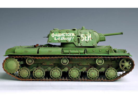 苏联kv1附加加装甲型坦克小号手拼装模型trumpeter其他模型玩具
