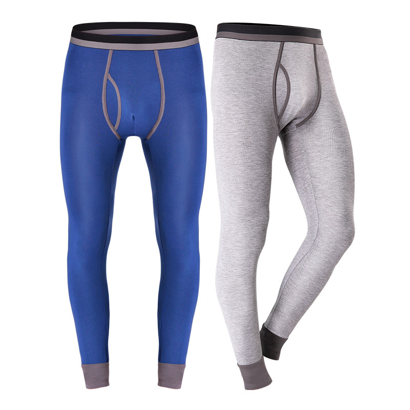 秋冬薄款莫代尔男士秋裤打底裤超薄男款线裤紧身弹力修身衬裤男秋