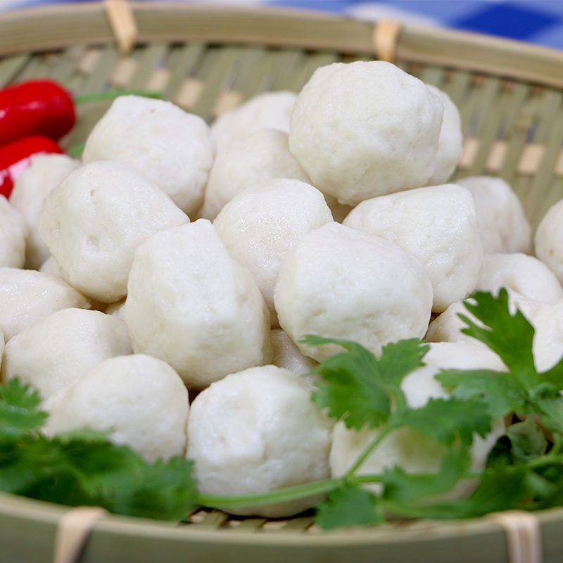 丸子鱼丸火锅正宗草鱼手工实心心包心鱼关东鱼丸