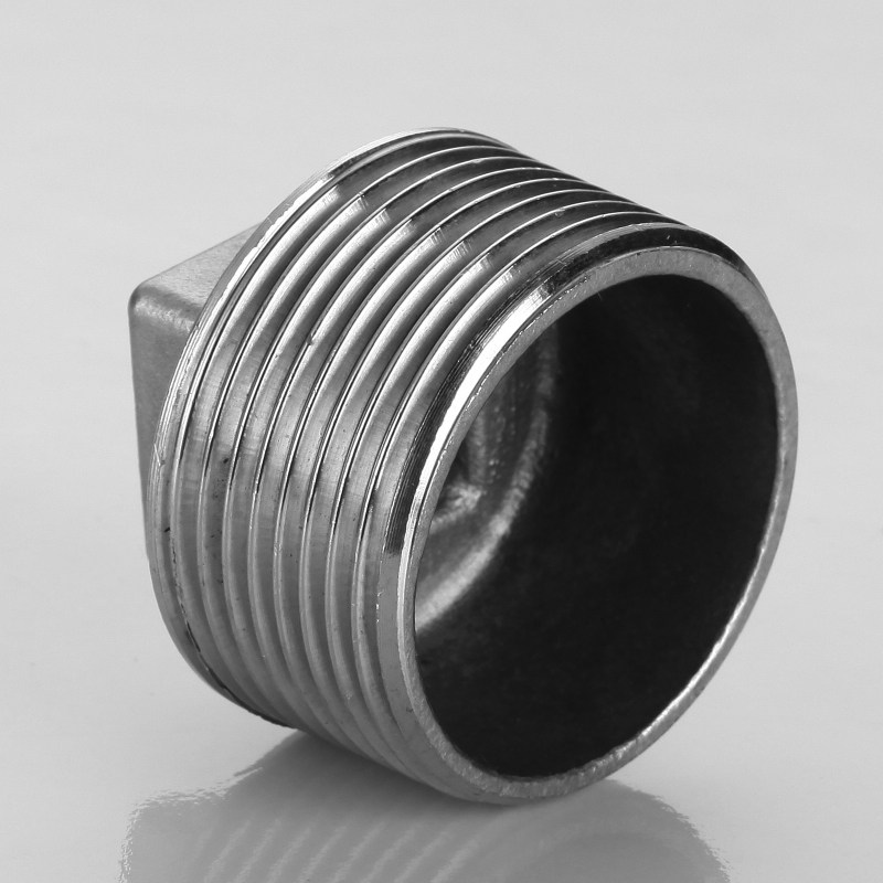 304不锈钢外丝堵头牙堵闷头管堵塞盖自来水管子配件丝堵4分6分1寸