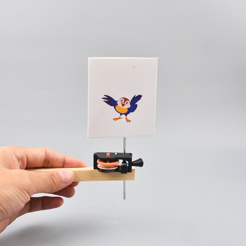 diy儿童小学生科学实验玩具材料拼装视觉暂留笼中科学实验