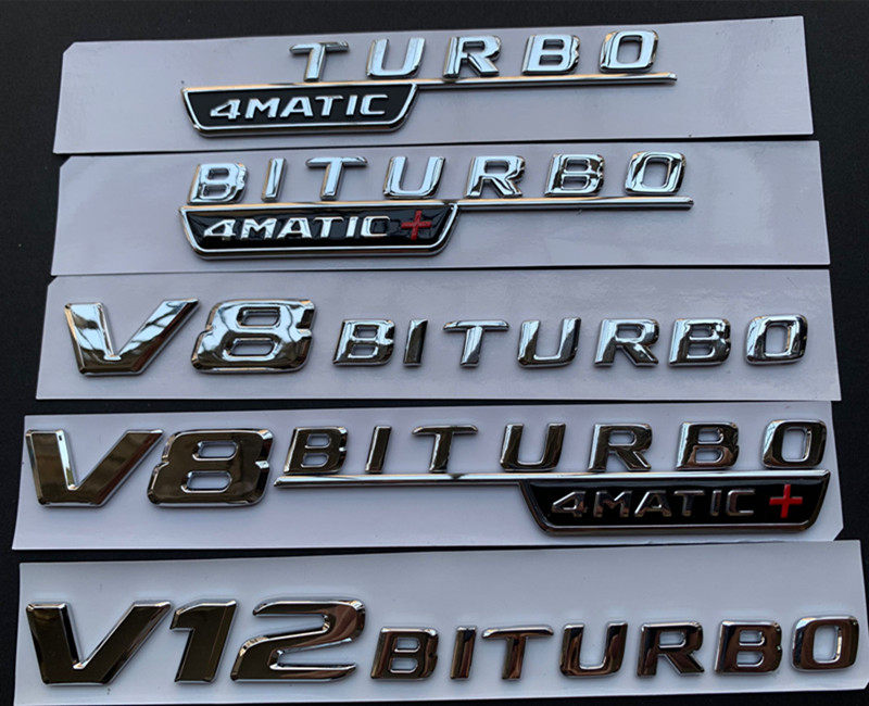 奔驰涡轮侧标车标v8turbo车身标志amge63s汽车车标