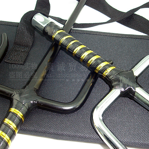 空手道短叉浪人叉双叉钢叉功夫尺忍者神龟三股叉铁叉武术十手铁尺