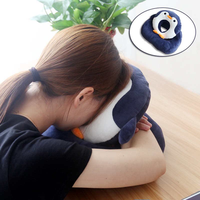 儿童午睡枕趴着睡觉女小学生桌上可爱抱枕午休神器趴