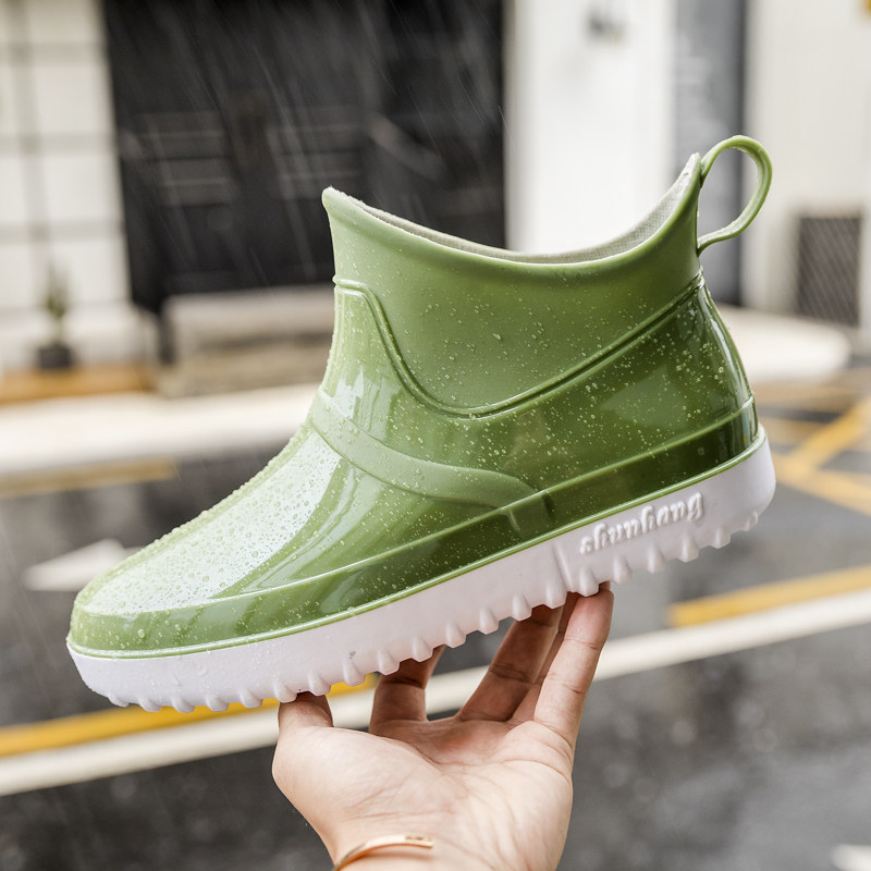 雨鞋夏季浅口耐磨厨房工地时尚雨靴低帮轻便雨鞋