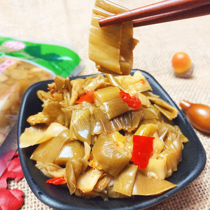 江西特产酸辣芋荷农家自制芋苗酸即食下饭菜腌制