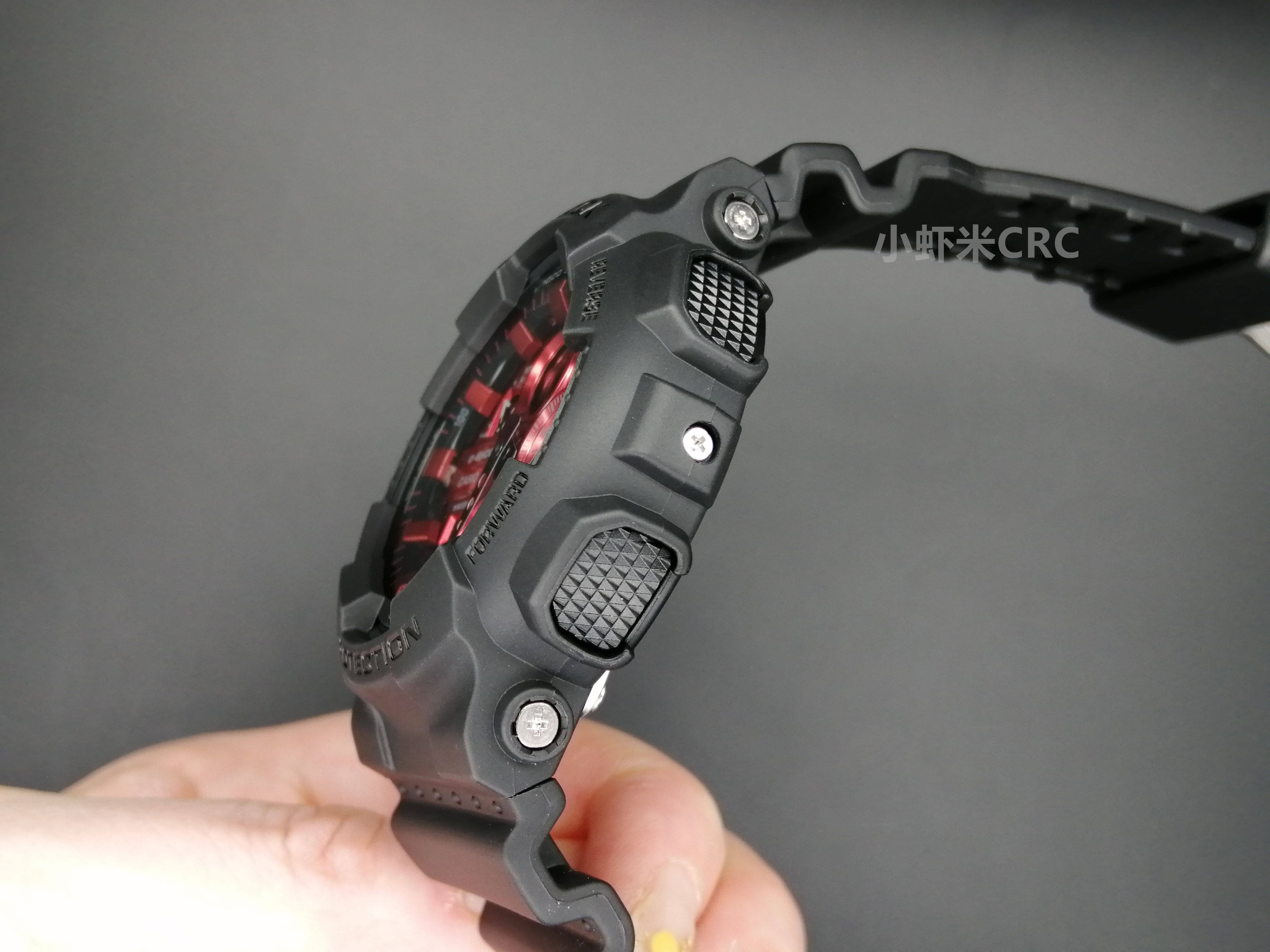 卡西欧gshock新款运动防水电子手表男红配色ga140ar1a日韩腕表