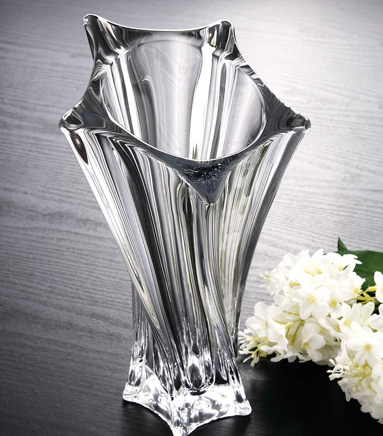 欧式水晶玻璃花瓶时尚家居装饰花瓶客厅茶几摆件花瓶富贵竹大花瓶