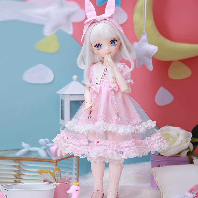 玩趣堂bjd4女娃娃娃jam草莓sd粉色mdd二次元bjd娃娃