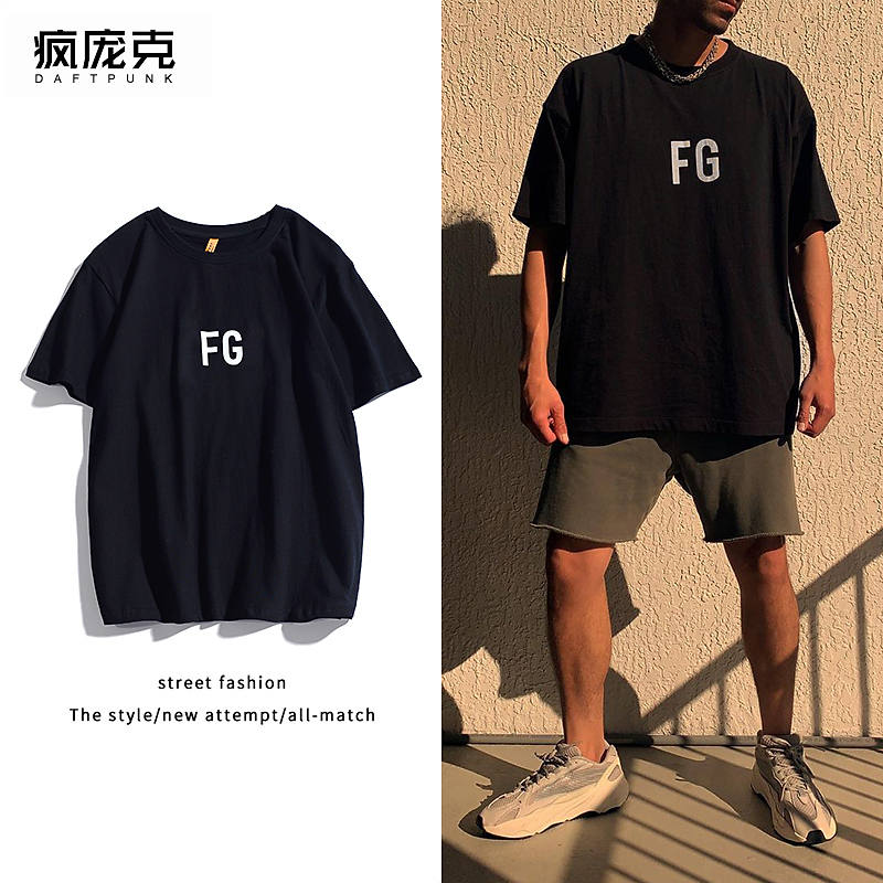 FEAR OF GOD FOG富贵FG反光潮流宽松高街嘻哈百搭休闲短袖T恤男女