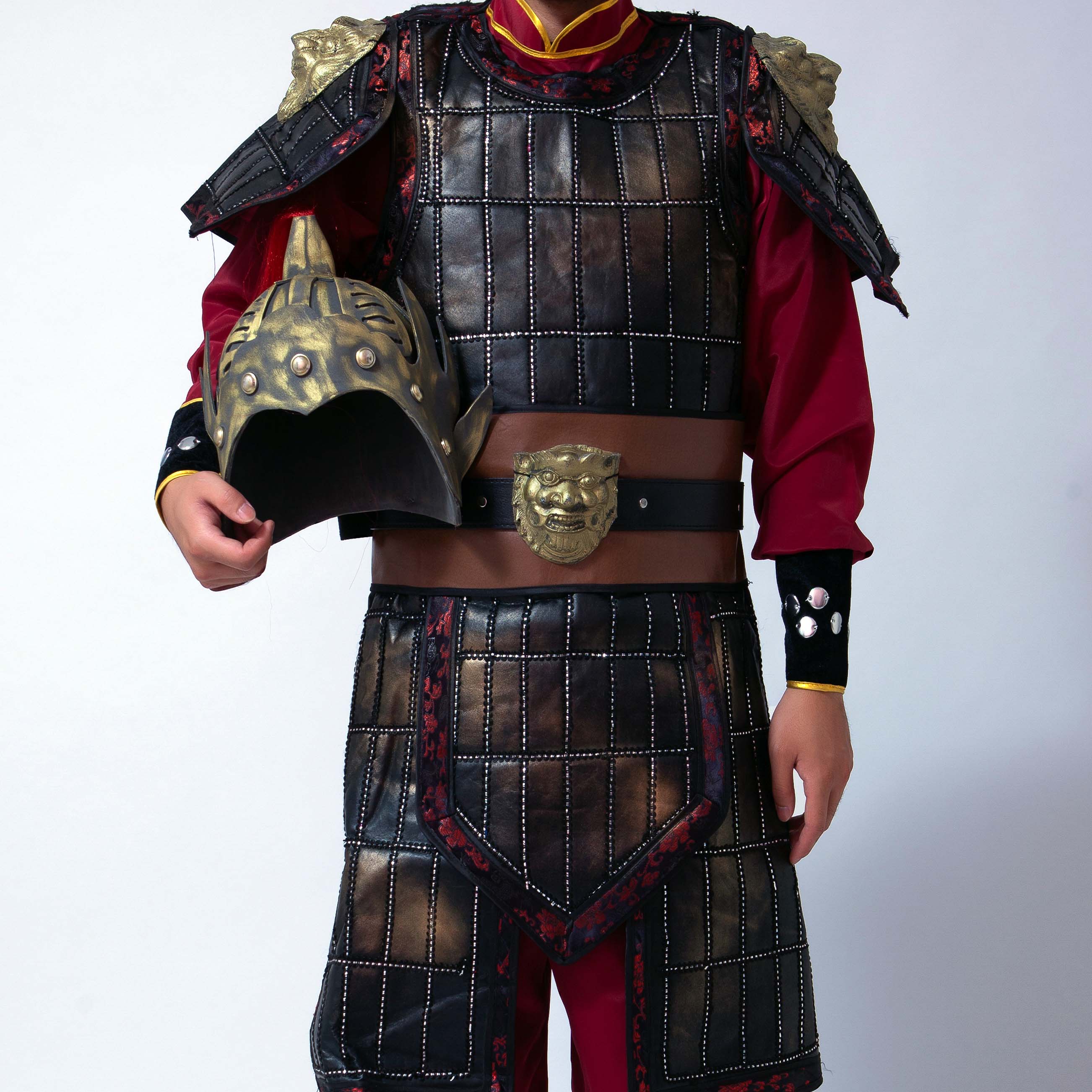 阿幸新款古代盔甲将军铠甲服装士兵盔甲男影视剧组舞台演出服装