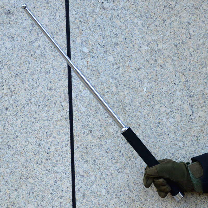 防身实心甩棍武器自卫打架用品伸缩棍子三节三节甩棍