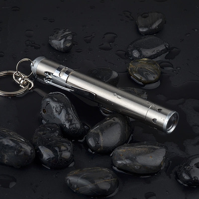 【天天特价】袖珍不锈钢小手电筒家用强光迷你超亮小电筒微型led