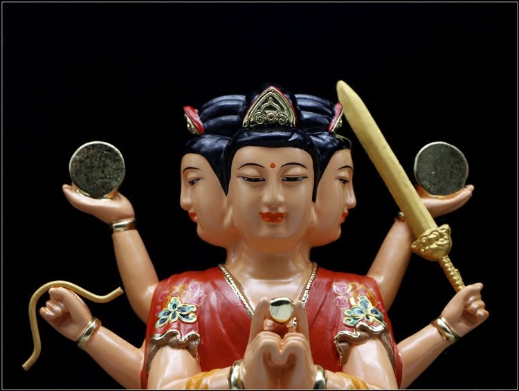 神像佛像斗姥圆明君斗姆元君斗母树树脂斗姆道教摆件