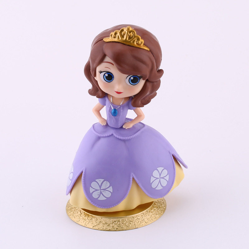 装饰索菲亚公主蛋糕摆件烘焙大眼睛娃娃公仔玩具节日装扮用品
