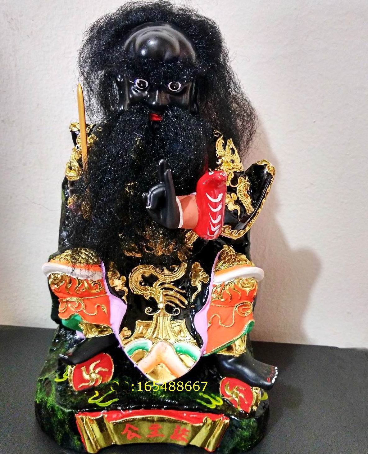 主圣圣者君张天圣张圣君木雕天法公法张公法主公佛教工艺品