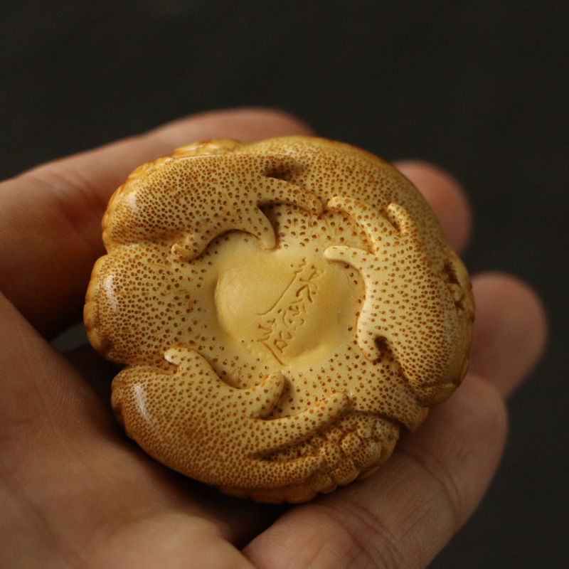 一物一拍精品名家张念超纯手工雕刻满钉老竹根竹编