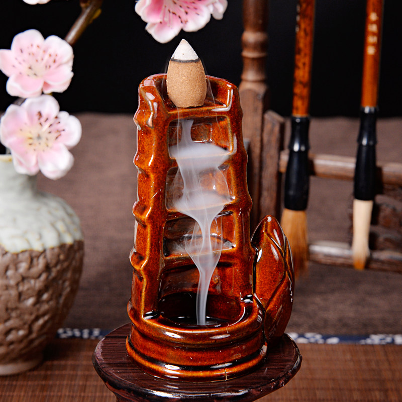 天天特价老山檀香倒流香粒卧室天然安神沉香藏艾草香塔香室内香薰